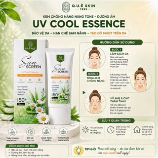 KEM CHỐNG NẮNG thuần chay từ nha đam và cúc la mã nhà Quê Skin nâng tone