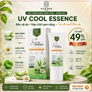 KEM CHỐNG NẮNG thuần chay từ nha đam và cúc la mã nhà Quê Skin nâng tone