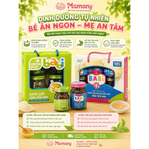 NƯỚC YẾN SÀO GREEN BABI HƯƠNG VANI 72g (LỐC 4 HŨ)