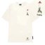 Áo Thun Thêu Hoa Lan Art 5 màu Áo thun Local Brand Cotton 250 Gsm ( Hoa lan 2 đỏ )