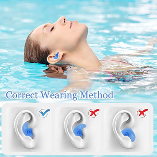 (TX)Nút Bịt Tai Bơi Lội Giảm Ồn Chống Nước Vào Tai Chống Rơi Nút bịt tai hình xoắn ốc