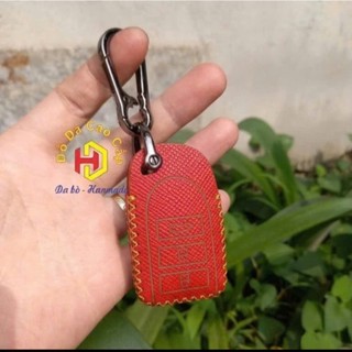 [UY TÍN] Bao da chìa khóa Toyota Vios, Yaris chìa thông minh, kèm tặng móc khóa, da bò handmade