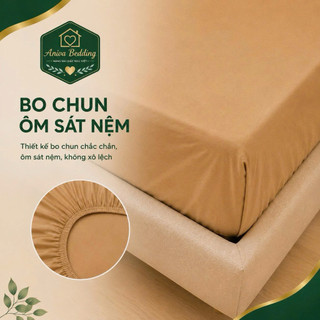Ga Thun Lẻ Hàn Quốc Aniva Bedding Cao Cấp – Ga Bọc Nệm Bo Chun Ôm Sát Nệm Mềm Mịn Thoáng Mát Đủ Size