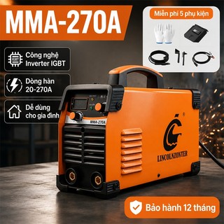 Máy Hàn MMA-270A Hàn que 1.6-2.5mm, Công Nghệ INVERTER IGBT Bảo hành 12 tháng chuyên nghiệp
