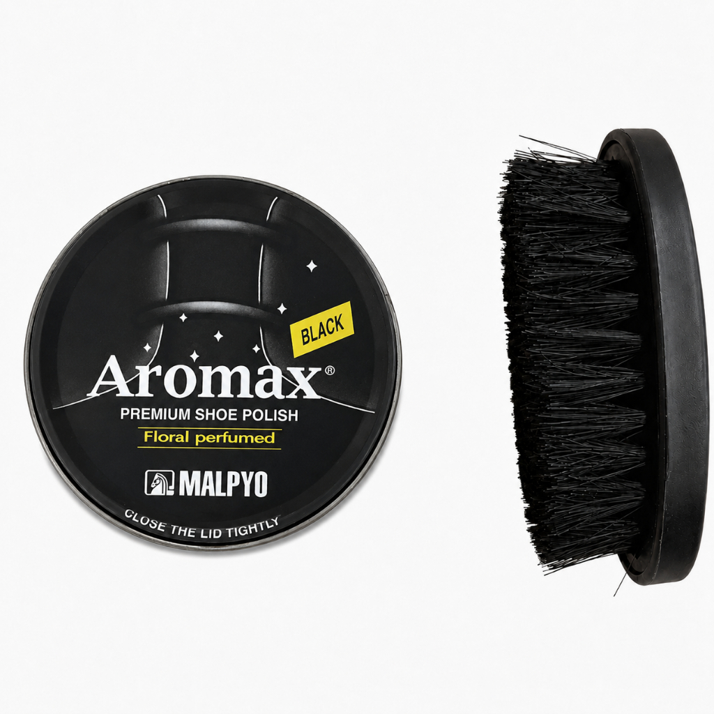 Xi đánh giày dạng sáp Hàn Quốc cao cấp, Xi Aromax giúp vệ sinh và làm mới bề mặt giày và các loại đồ da