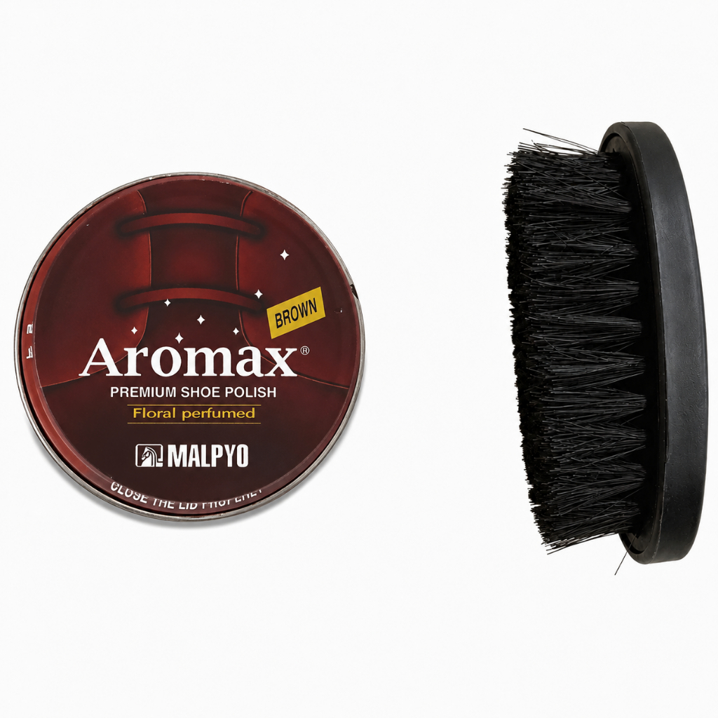 Xi đánh giày dạng sáp Hàn Quốc cao cấp, Xi Aromax giúp vệ sinh và làm mới bề mặt giày và các loại đồ da