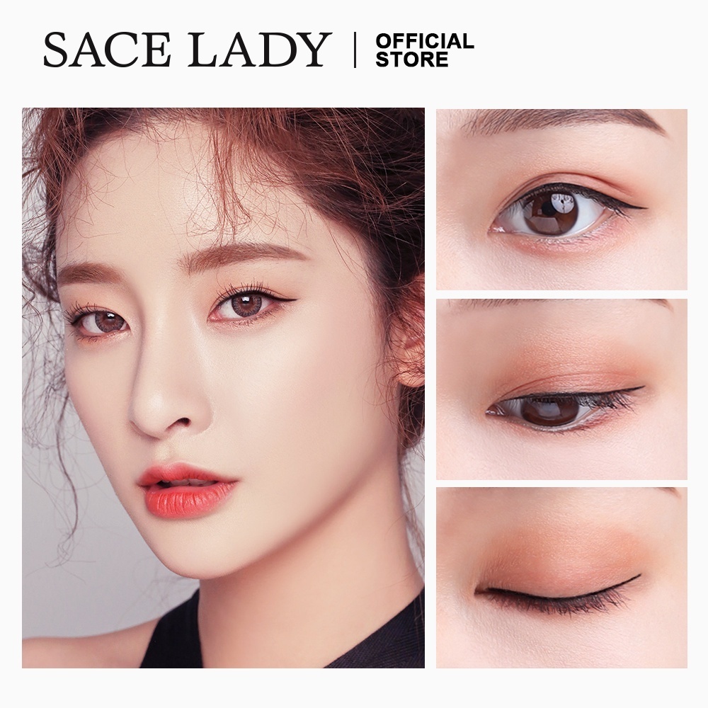 Set SACE LADY Bút Kẻ Mắt Mascara Và Dụng Cụ Kẹp Bấm Cong Lông Mi Chống Thấm Nước Lâu Trôi Làm Dẹp