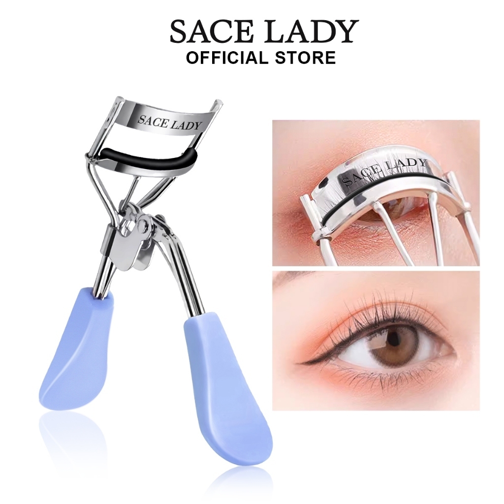 Set SACE LADY Bút Kẻ Mắt Mascara Và Dụng Cụ Kẹp Bấm Cong Lông Mi Chống Thấm Nước Lâu Trôi Làm Dẹp