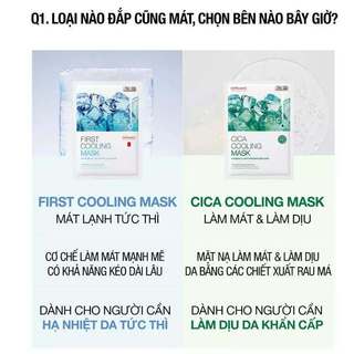 Mặt nạ giảm nhiệt, làm dịu da Cell Fusion C Cica Cooling Mask, First Cooling Mask