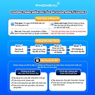 [Miễn Phí Lắp Đặt] Khóa Điện Tử Hafele DL6000 4 Trong 1 (912.20.581) - App, Thẻ Từ, Mã Số - Bảo Hành 24 Tháng