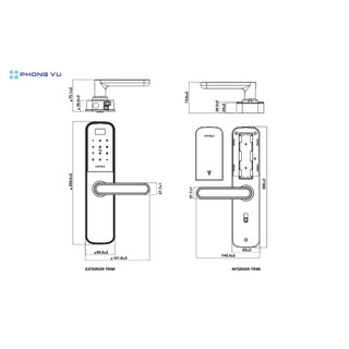 [Miễn Phí Lắp Đặt] Khóa Điện Tử Hafele DL6000 4 Trong 1 (912.20.581) - App, Thẻ Từ, Mã Số - Bảo Hành 24 Tháng