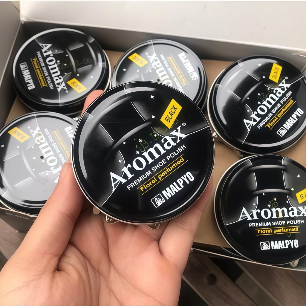 Xi đánh giày dạng sáp Hàn Quốc cao cấp, Xi Aromax giúp vệ sinh và làm mới bề mặt giày và các loại đồ da