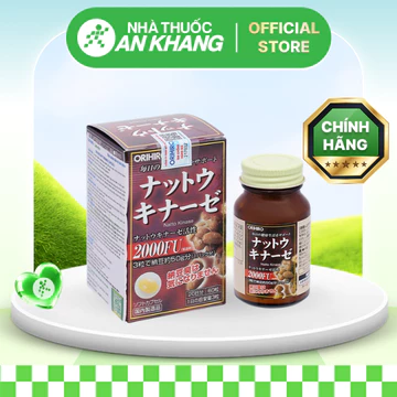 Orihiro Nattokinase Capsule 2000FU phòng ngừa đột quỵ lọ 60 viên [Nhà Thuốc An Khang - Chính Hãng 100%]