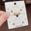 V.I.T Accessories | Set bông tai lá phong đính đá 6 chiếc (2 màu)
