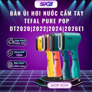 Bàn ủi hơi nước cầm tay Tefal Pure Pop DT2020|2022|2024|2026E1 1300W - Hàng Chính Hãng BH 24 Tháng