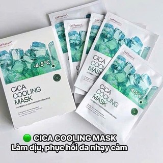 Mặt nạ giảm nhiệt, làm dịu da Cell Fusion C Cica Cooling Mask, First Cooling Mask