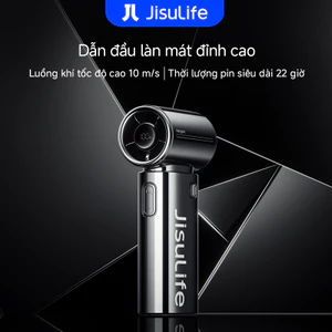 【Mới】Quạt cầm tay mạ điện JisuLife 9S mini gió mạnh pin bền nhẹ dễ mang theo dùng văn phòng du lịch ngoài trời