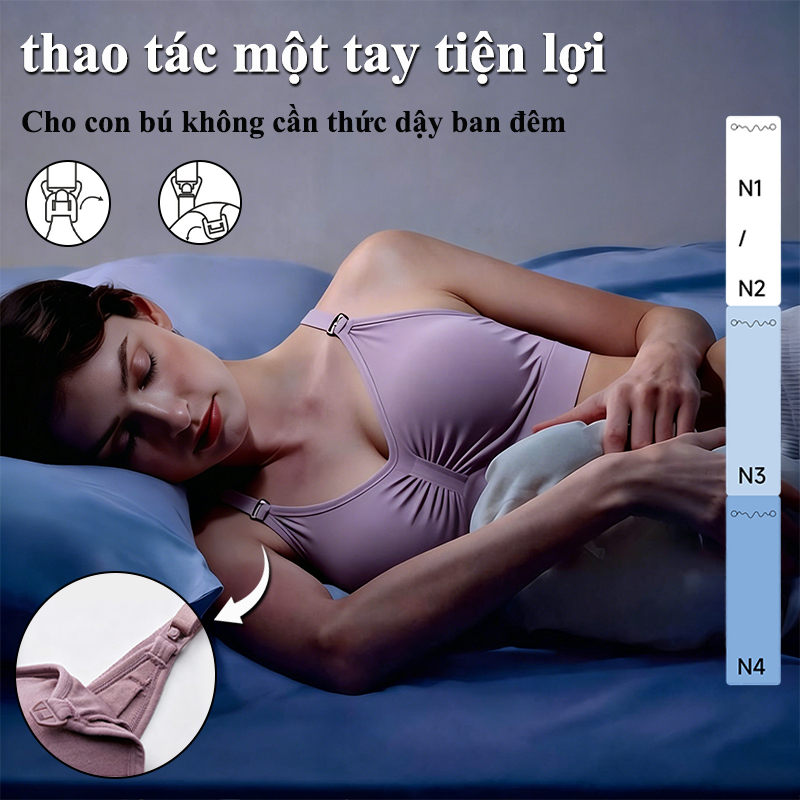 Angel Mommy Áo lót bầu cho con bú Áo lót bầu và hút sữa cho máy không dây Áo ngực bầu dùng cho máy hút sữa rảnh tay