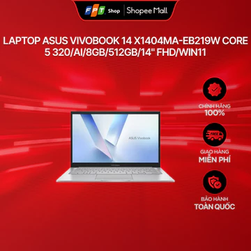 Laptop Asus Vivobook 14 X1404MA-EB219W Core 5 320/AI/8GB/512GB/14" FHD/Win11
