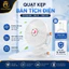 Quạt mini để bàn PLSHARK tích điện 5 mức độ gió 3 mức độ đèn pin 5000 MHA Và 10000 MHA