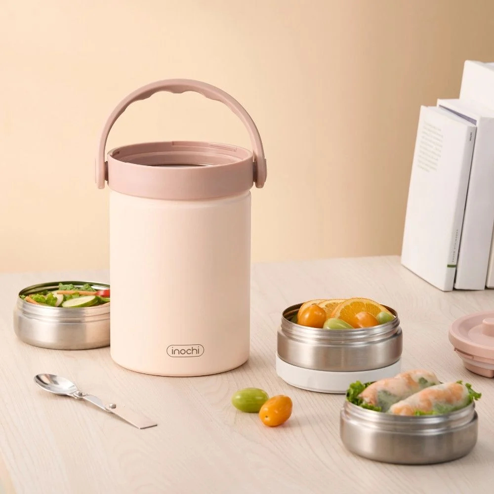 Hộp đựng thức ăn giữ nhiệt inox FUJI APPETIT 1800ml/SAVORY 1700ml INOCHI - Bền màu, an toàn, phù hợp mang đi làm, đi học
