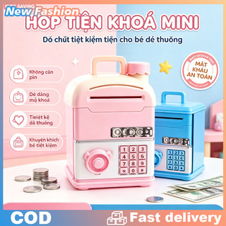 Két Sắt Mini Tiết Kiệm Tiền Thông Minh Cô Gái Của Tiền Lưu Trữ Hộp Đồ Chơi Món Quà Sinh Nhật