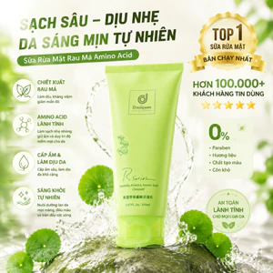 Sữa Rửa Mặt Rau Má Amino Acid – Làm Sạch Sâu, Dịu Nhẹ, Dưỡng Ẩm Da, Phù Hợp Mọi Loại Da