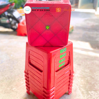 COMBO 5 Ghế Nhựa Thẻ Ghế Nhựa Ngồi Bệt- Giặt Đồ Dã Ngoại nhỏ gọn 【GHẾ THẺ BỆT】- Hùng Home