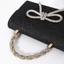 Clutch nữ ví dài cầm tay dự tiệc đính nơ lấp lánh sang chảnh MUN STORE CNO245