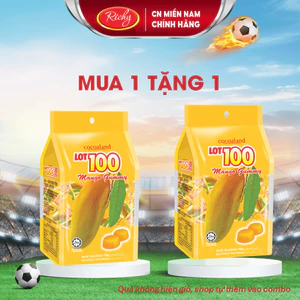 Kẹo dẻo trái cây LOT 100 Richy vị xoài/ tổng hợp Date t2/2027