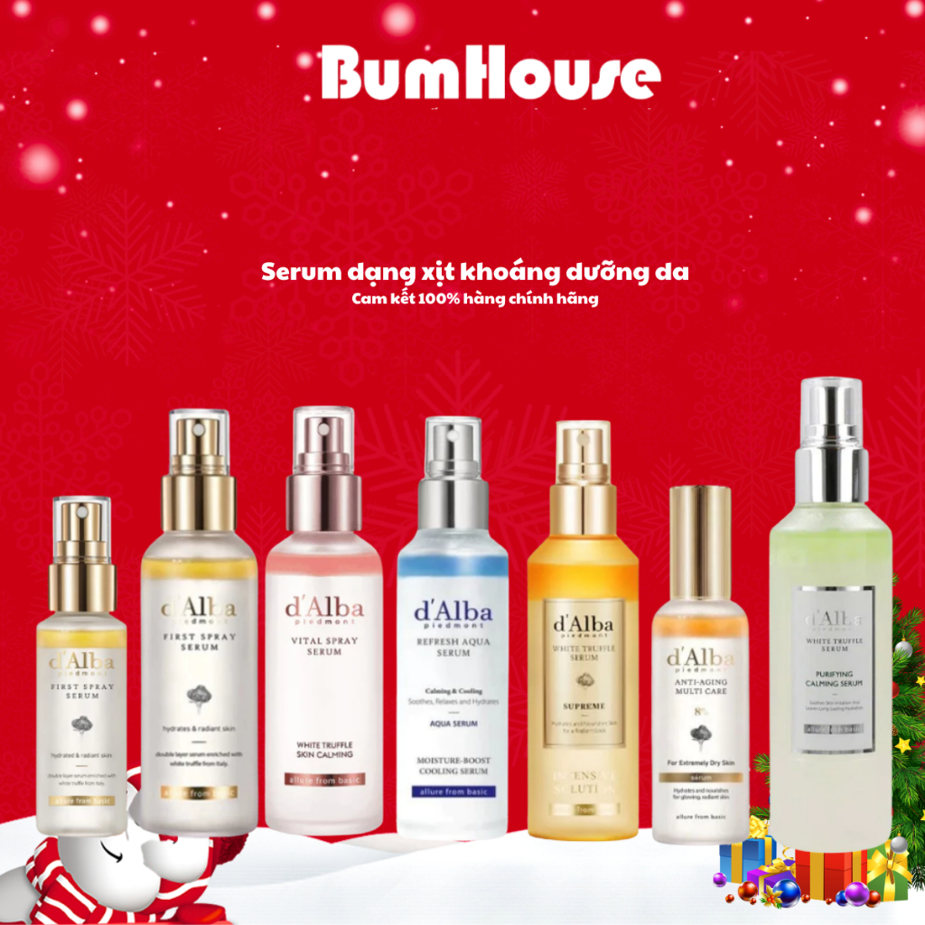 Serum dạng xịt khoáng căng bóng da d  Alba First Spray Serum/ Vital Spray Serum/Refresh Aqua Serum (50ml/100ml)