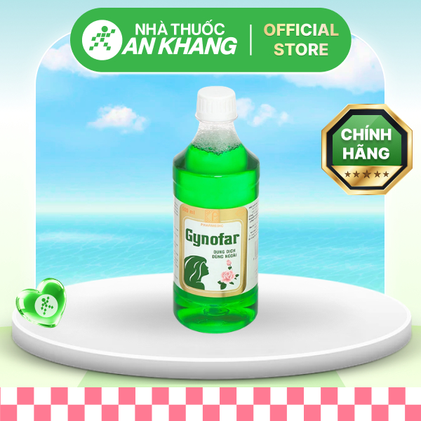 Dung dịch vệ sinh phụ nữ Gynofar chai 500ml [Nhà Thuốc An Khang - Chính Hãng 100%]