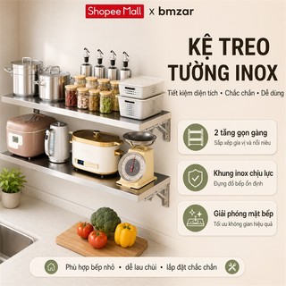 Giá để đồ treo tường INOX Kệ gấp gọn đa năng Tấm dày Giá treo Nhà bếp