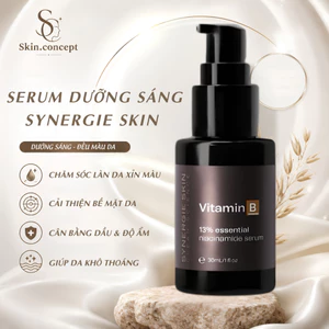 TINH CHẤT DƯỠNG SÁNG HỖ TRỢ THU NHỎ LỖ CHÂN LÔNG SYNERGIE VITAMIN B 13% 30ML