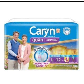 Tã quần người lớn Caryn siêu Thấm M14/ L12/ XL10 miếng