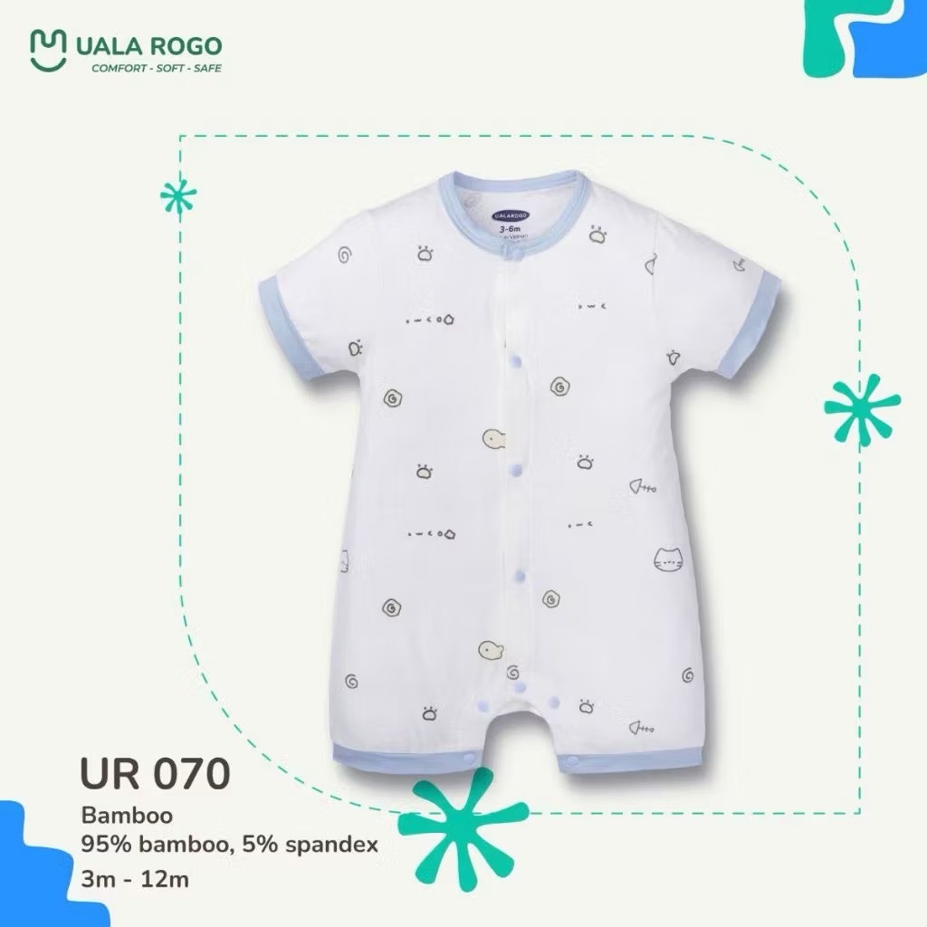 (5,5-10kg, 3-12M) Bộ Body Cộc Tay Uala UR2216 UR3720 UR3823 UR054 UR509 UR070 UR298 UR066 UR2185 UR300