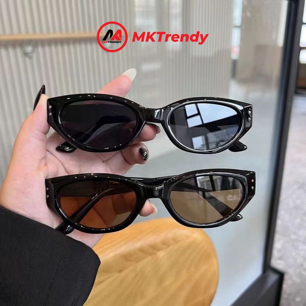 Kính râm mắt mèo MKTRENDY kính mát chống tia UV thời trang nam nữ phong cách Hàn Quốc sang trọng T838