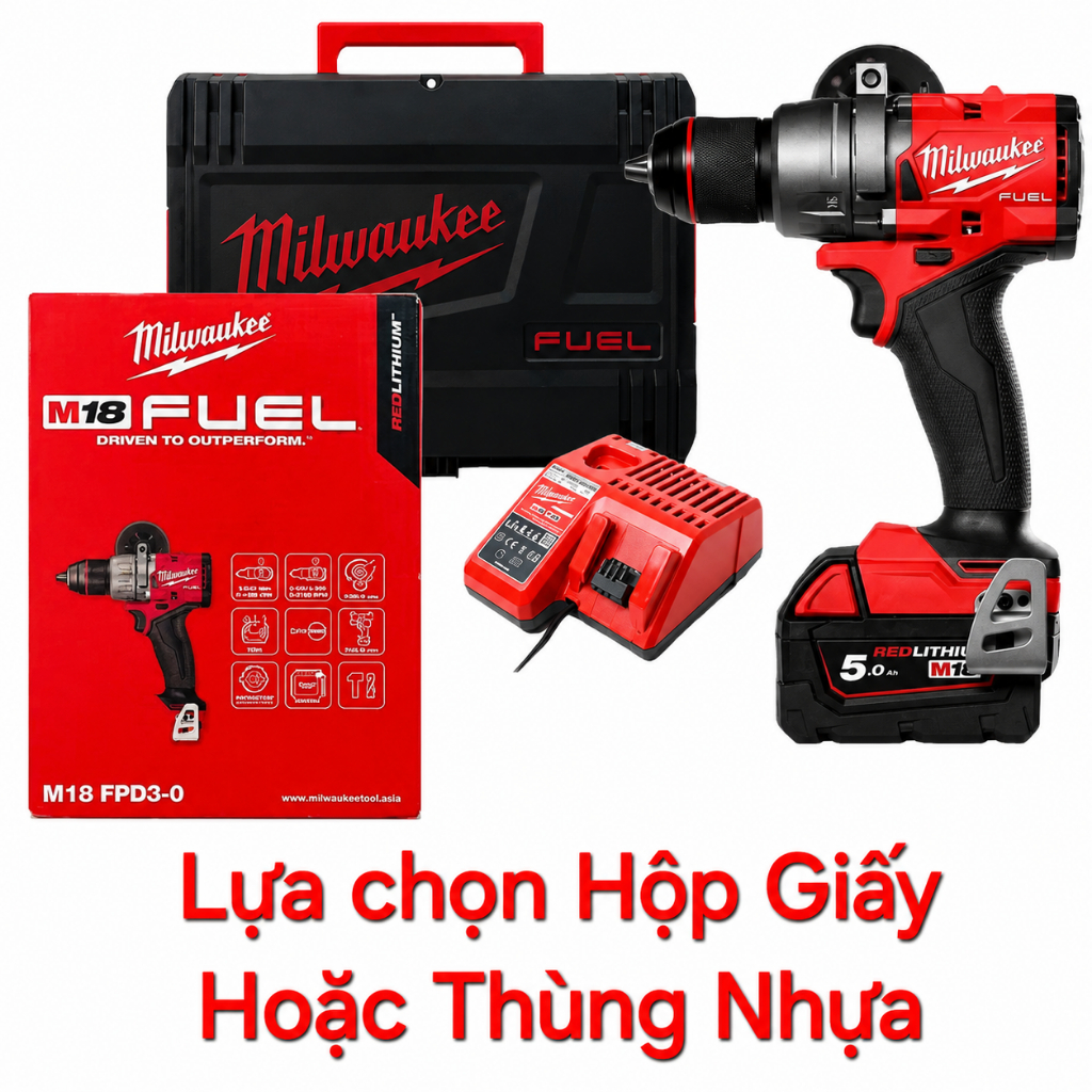 MÁY KHOAN PIN 18V MILWAUKEE M18 FPD3 THẾ HỆ MỚI  - Gen 4 - CHÍNH HÃNG BH 12 THÁNG