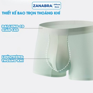[Mẫu Mới Về] Quần lót nam dáng Boxer mềm mại kháng khuẩn thấm hút tốt co giãn 4 chiều ZANABRA N29