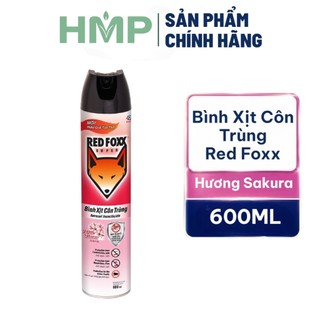 BÌNH XỊT CÔN TRÙNG RED FOXX HƯƠNG CHANH 600ML