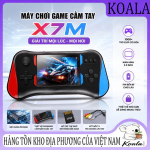 Máy chơi game cầm tay X7M Retro, FC Handheld, màn hình lớn 3.5 inch, 500 trò chơi, chơi đơn/đôi, kết nối TV, máy chơi ga