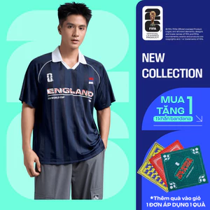 Áo Polo nam nữ thể thao World Cup England Edition 26, Áo cổ vũ đội tuyển Anh thoáng mát