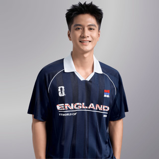 [MUA ÁO TẶNG KHĂN]Áo Polo nam nữ thể thao World Cup England Edition 26, Áo cổ vũ đội tuyển Anh thoáng mát