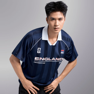 [MUA ÁO TẶNG KHĂN]Áo Polo nam nữ thể thao World Cup England Edition 26, Áo cổ vũ đội tuyển Anh thoáng mát