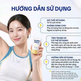 Kem Dưỡng Trắng Nách Lunys Under Glow Chính Hãng Hỗ Trợ Mờ Thâm, Khử Mùi Dùng Cho Nách Bikini Khuỷu Tay 30g