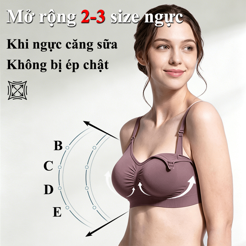 Angel Mommy Áo lót bầu cho con bú Áo lót bầu và hút sữa cho máy không dây Áo ngực bầu dùng cho máy hút sữa rảnh tay