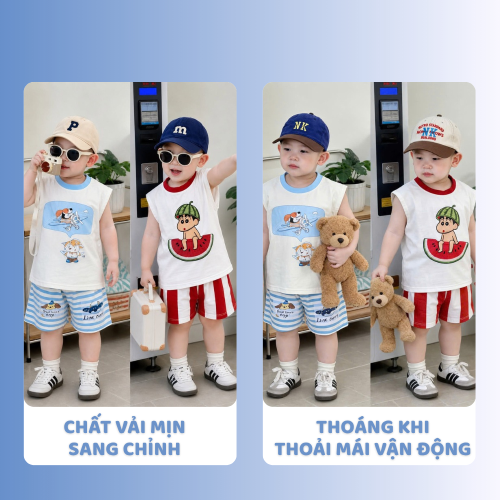 [À ƠI SHOP] D89- set 2 bộ ba lỗ chó lái máy bay và shin- a100.397