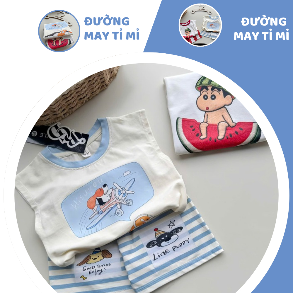 [À ƠI SHOP] D89- set 2 bộ ba lỗ chó lái máy bay và shin- a100.397
