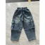 Quần Jeans Cargo Bé Trai 6-15 Tuổi Form Suông Rộng Túi Hộp Cá Tính Chất Denim Mềm Đẹp 2026