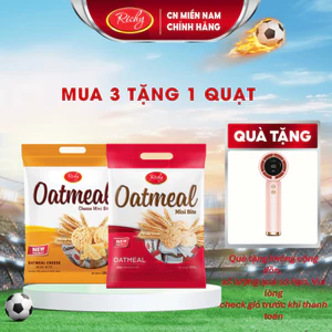 Combo 2 Bánh Yến Mạch Richy 220g-250g, 2 vị (Sữa và Phô Mai)